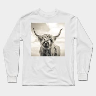 Cheeky Highland Cow Long Sleeve T-Shirt